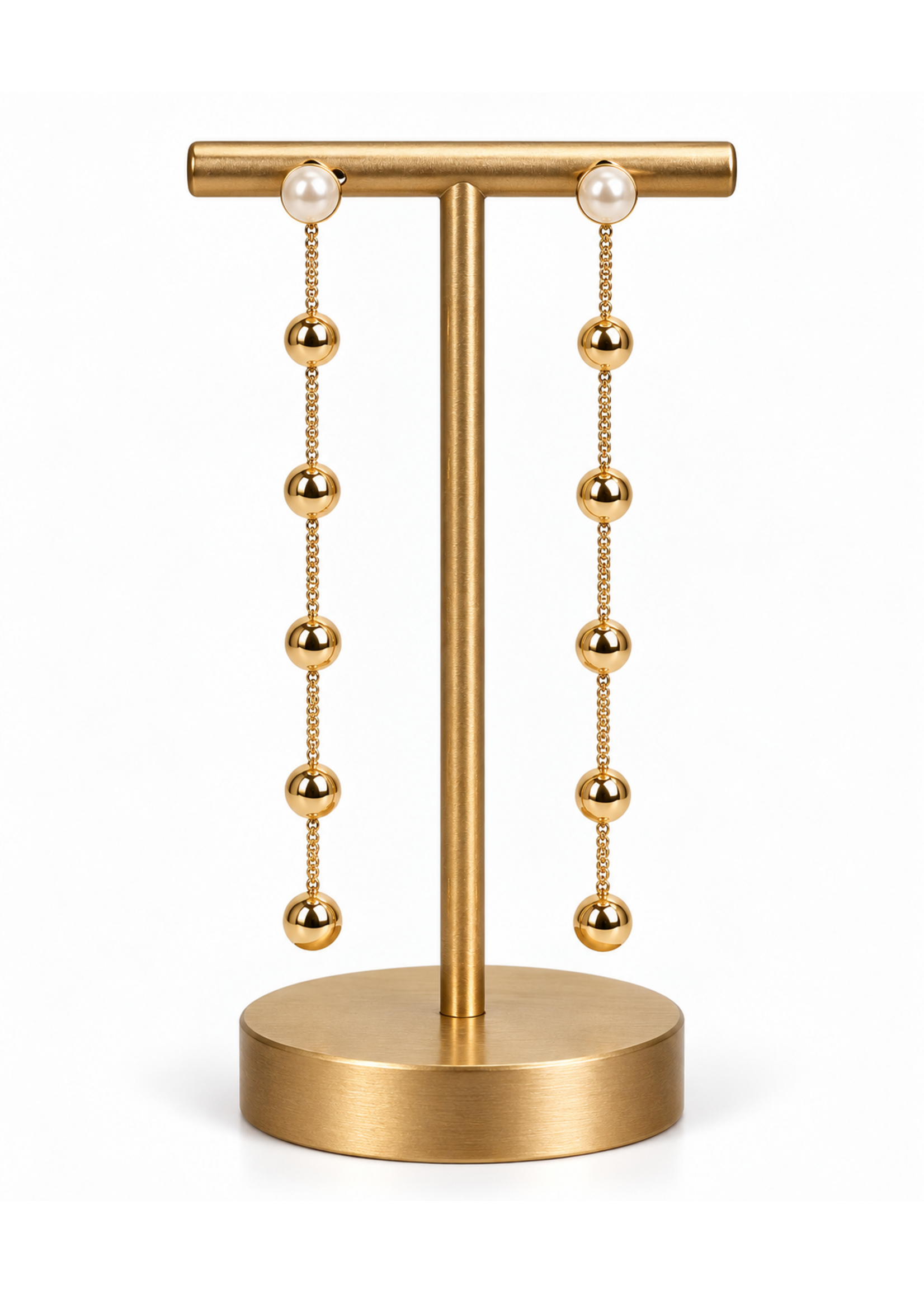 Station Ball Drop Earrings