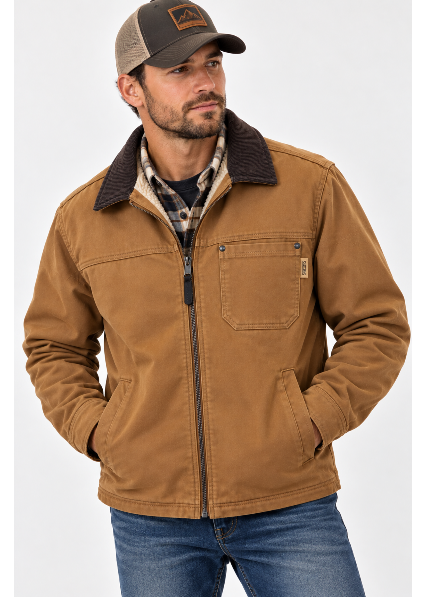 Smith's Sherpa-Lined Duck Work Jacket