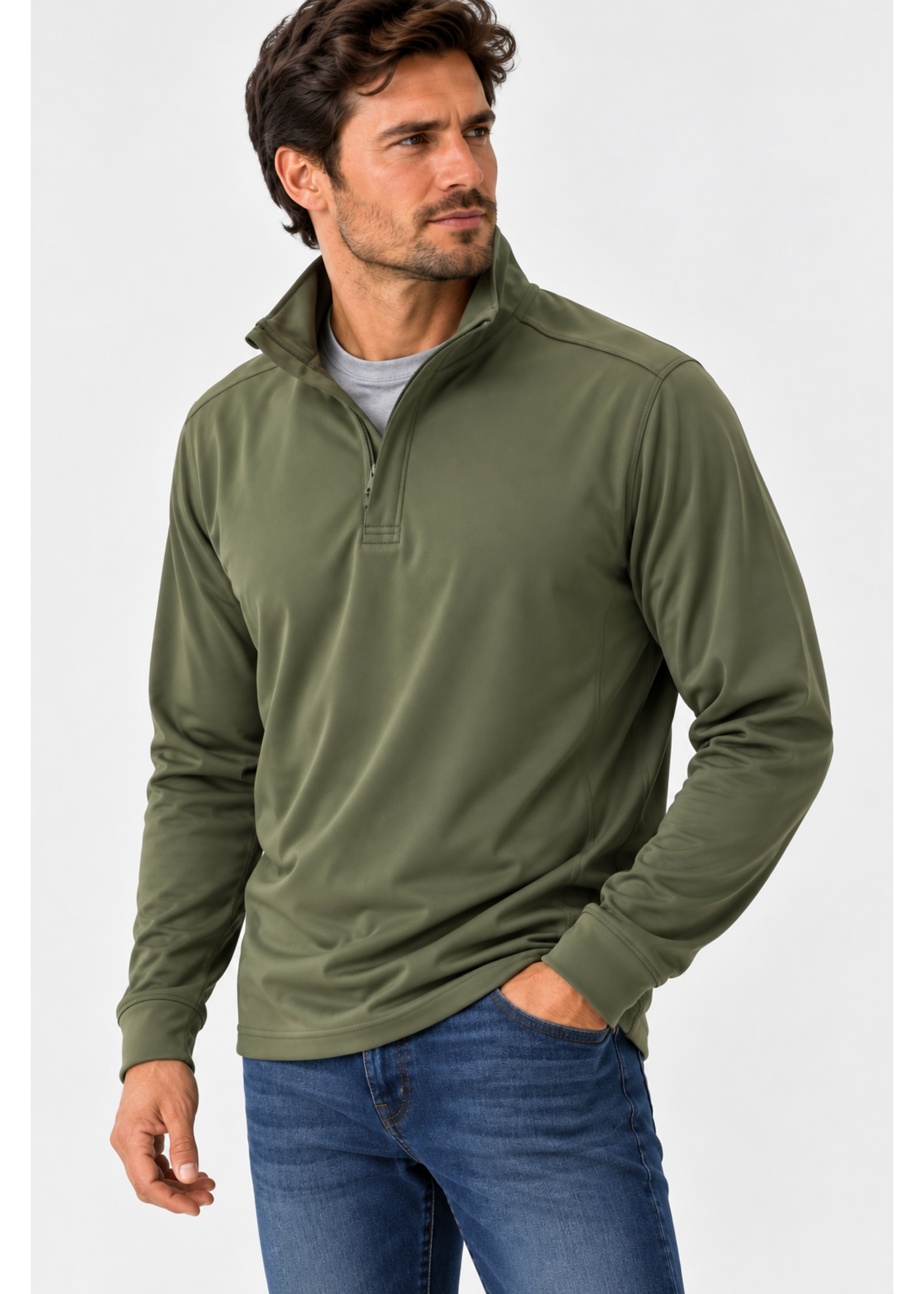 Burnside Men's Quarter Zip Top