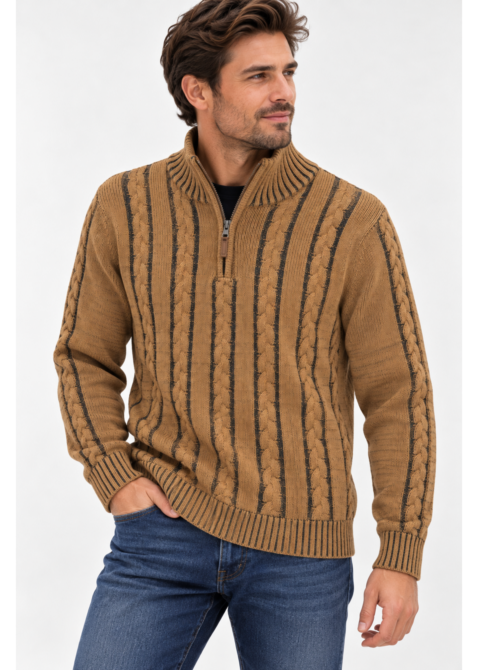 Northern Trek Men's 1/4 Zip Sweater
