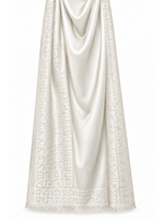Silky Winter Scarf Small Geometric Print