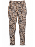 Papa Fashion Metalic Print Pleather Look Leggings