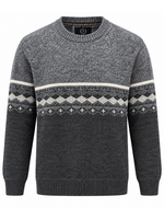 Urbaine Urbaine Men's Crewneck Sweater Polar Plaid