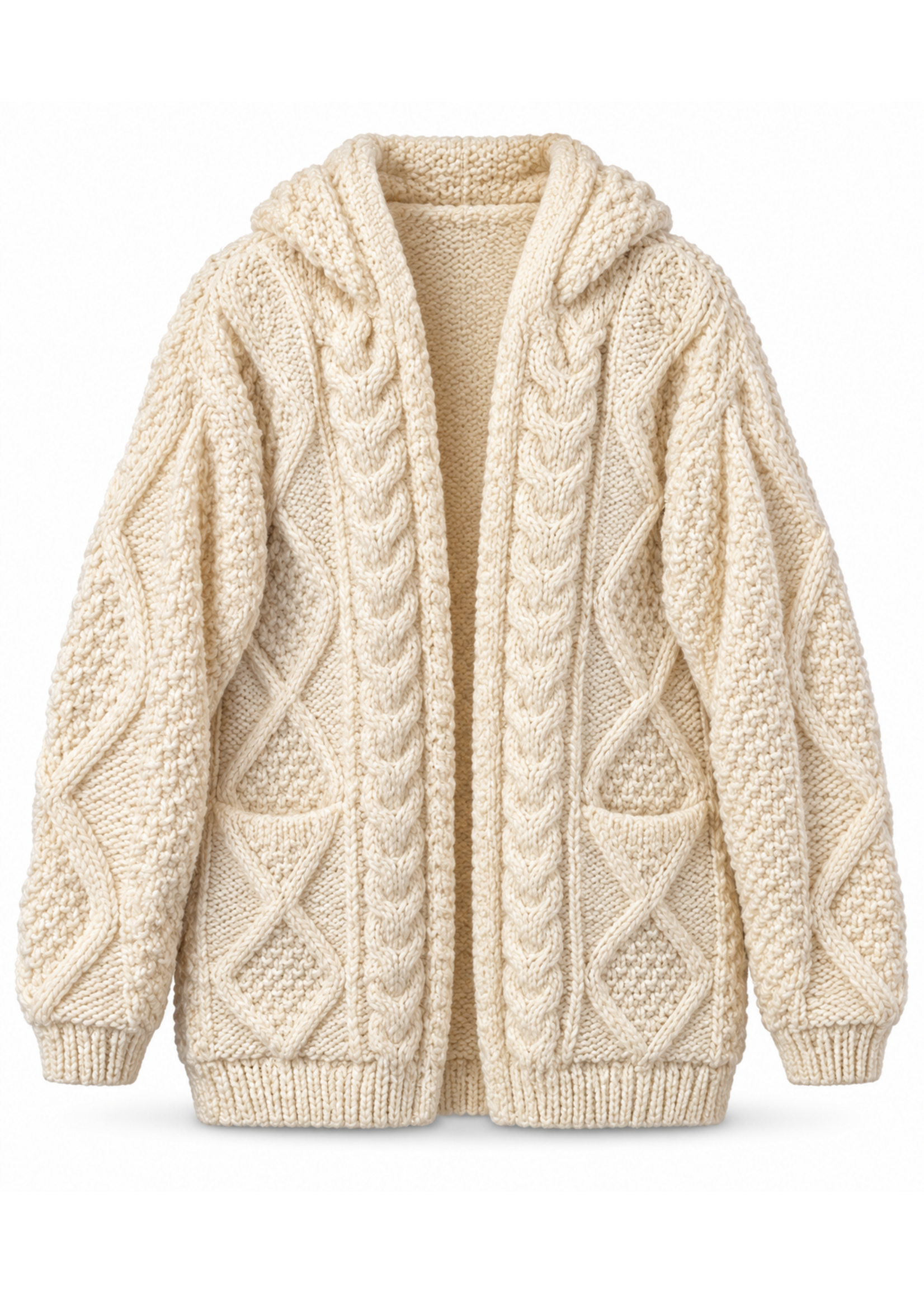 Sheep Wool Zip-up Sweaters Unisex
