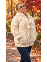 Sheep Wool Zip-up Sweaters Unisex