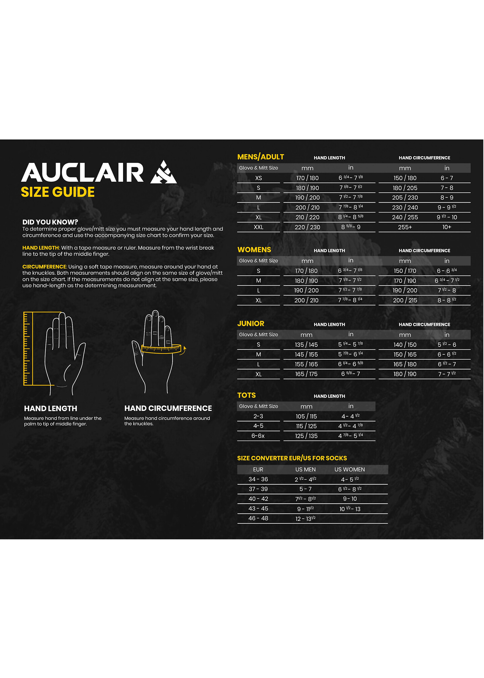 AUCLAIR Auclair Owen Mens Gloves