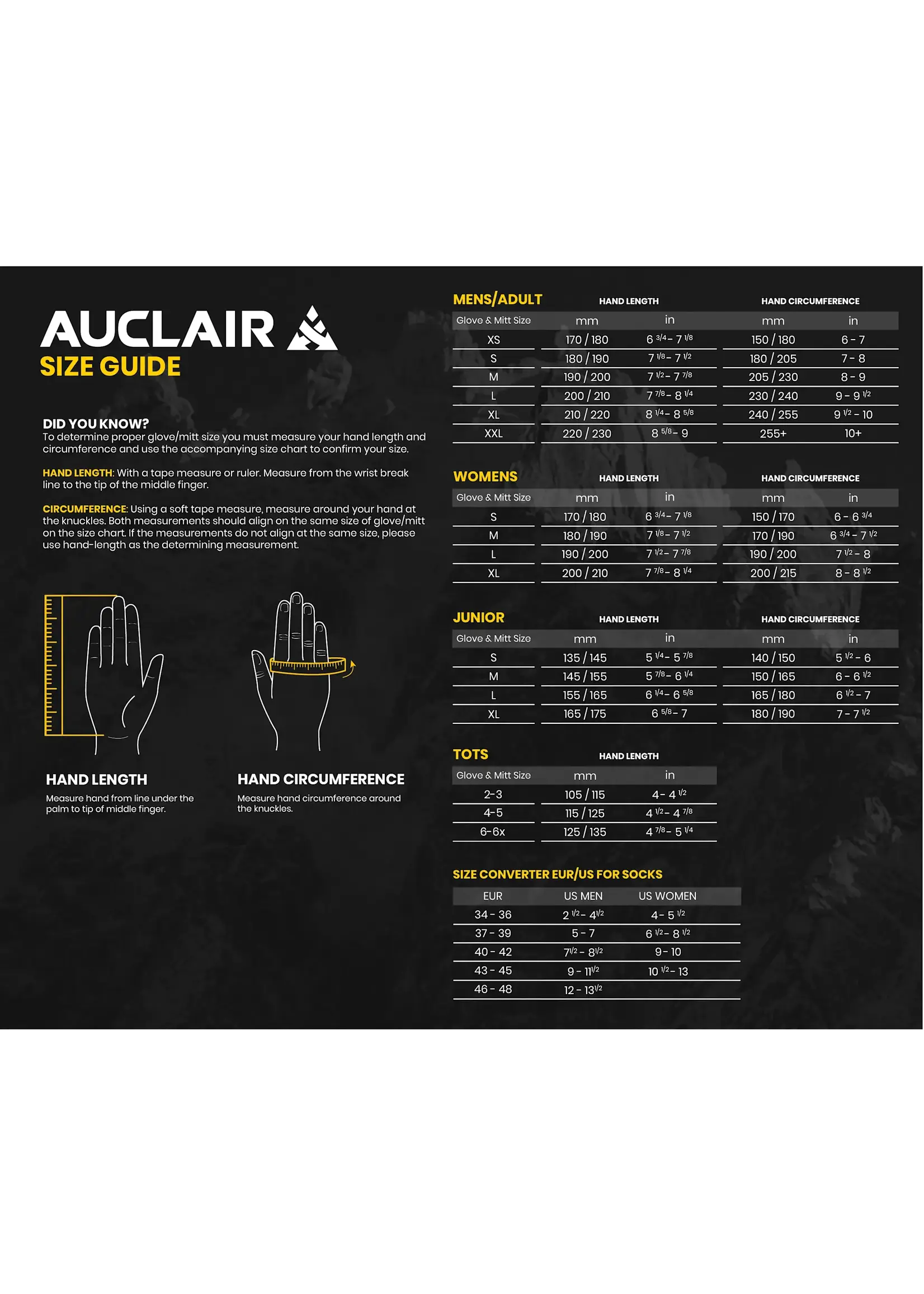 AUCLAIR Auclair Aiden Mens Gloves
