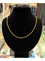 Vintage Jewellery Vintage 10ky Rope Chain 22"
