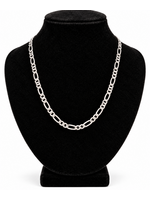 Vintage Heavy Sterling Figaro Chain 22"
