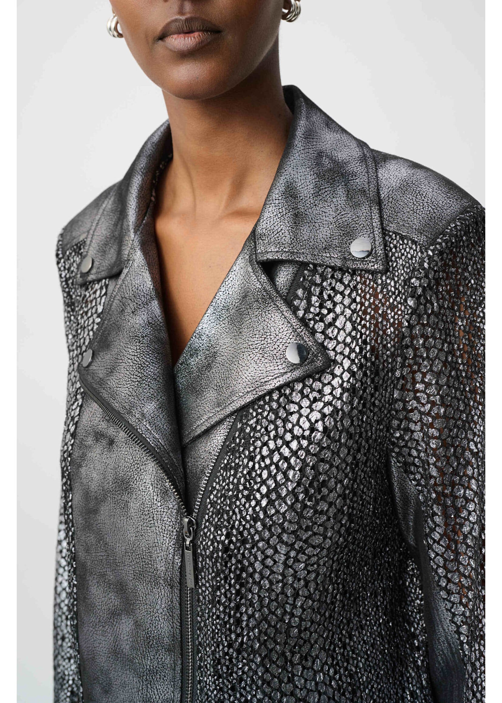 Joseph Ribkoff Joseph Ribkoff Faux Suede Moto Jacket