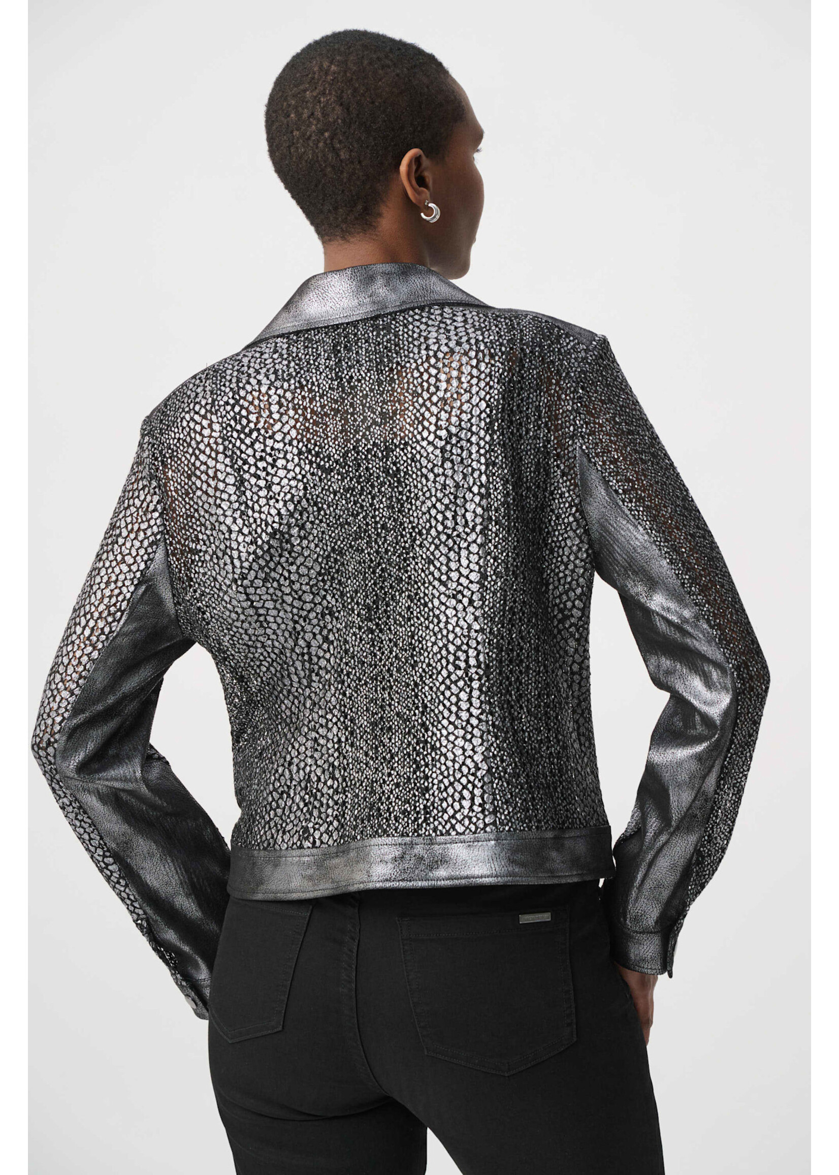 Joseph Ribkoff Joseph Ribkoff Faux Suede Moto Jacket