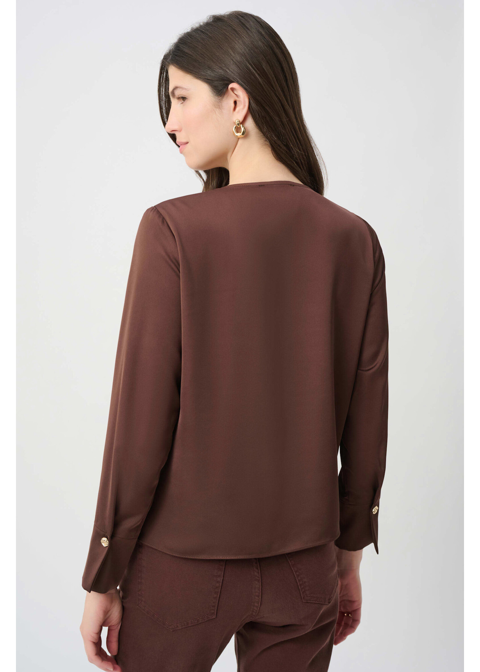 Joseph Ribkoff Joseph Ribkoff Recycled Satin Wrap Top