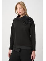 Joseph Ribkoff Joseph Ribkoff Asymmetrical Floral Embroidered Tunic