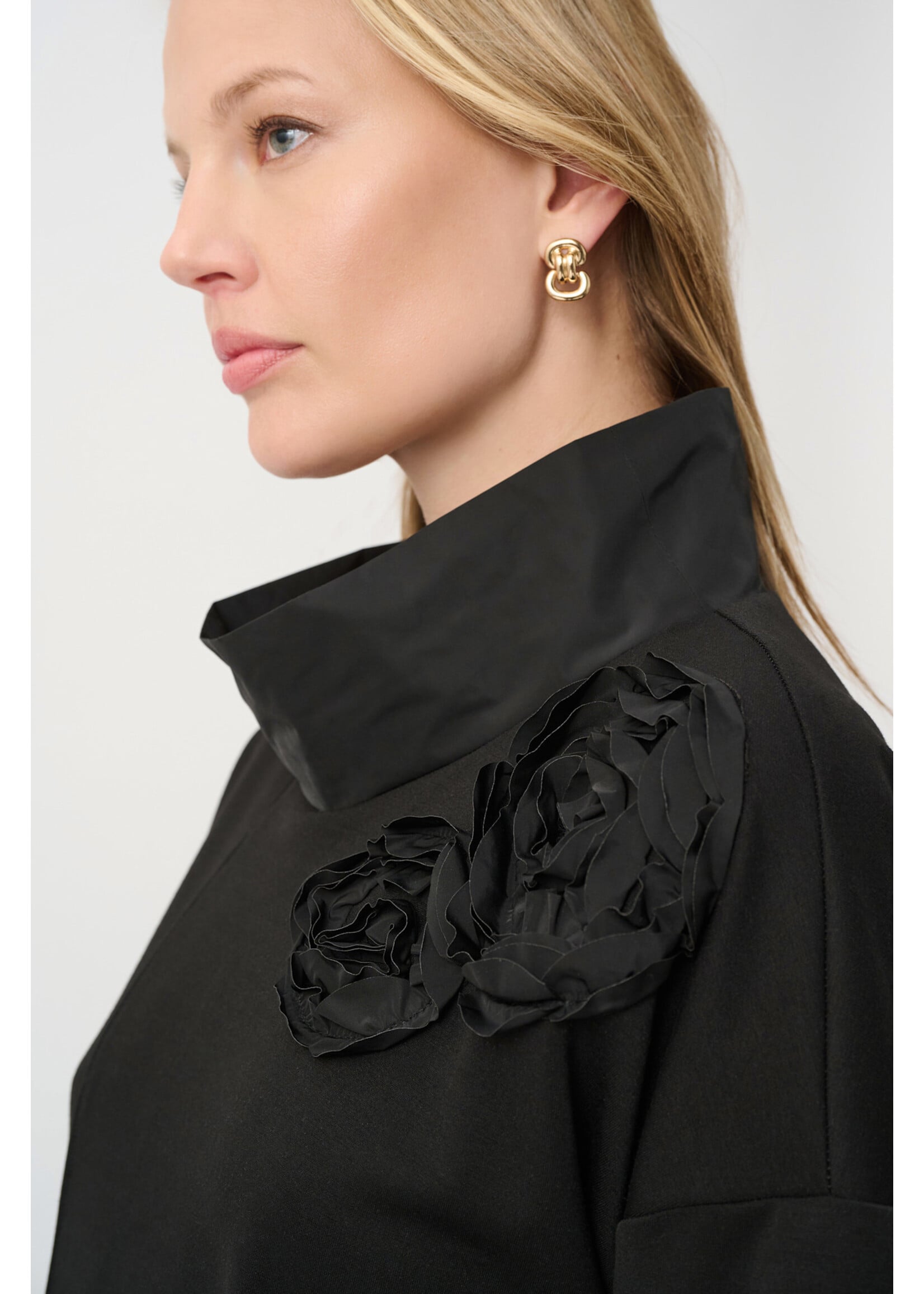 Joseph Ribkoff Joseph Ribkoff Asymmetrical Floral Embroidered Tunic