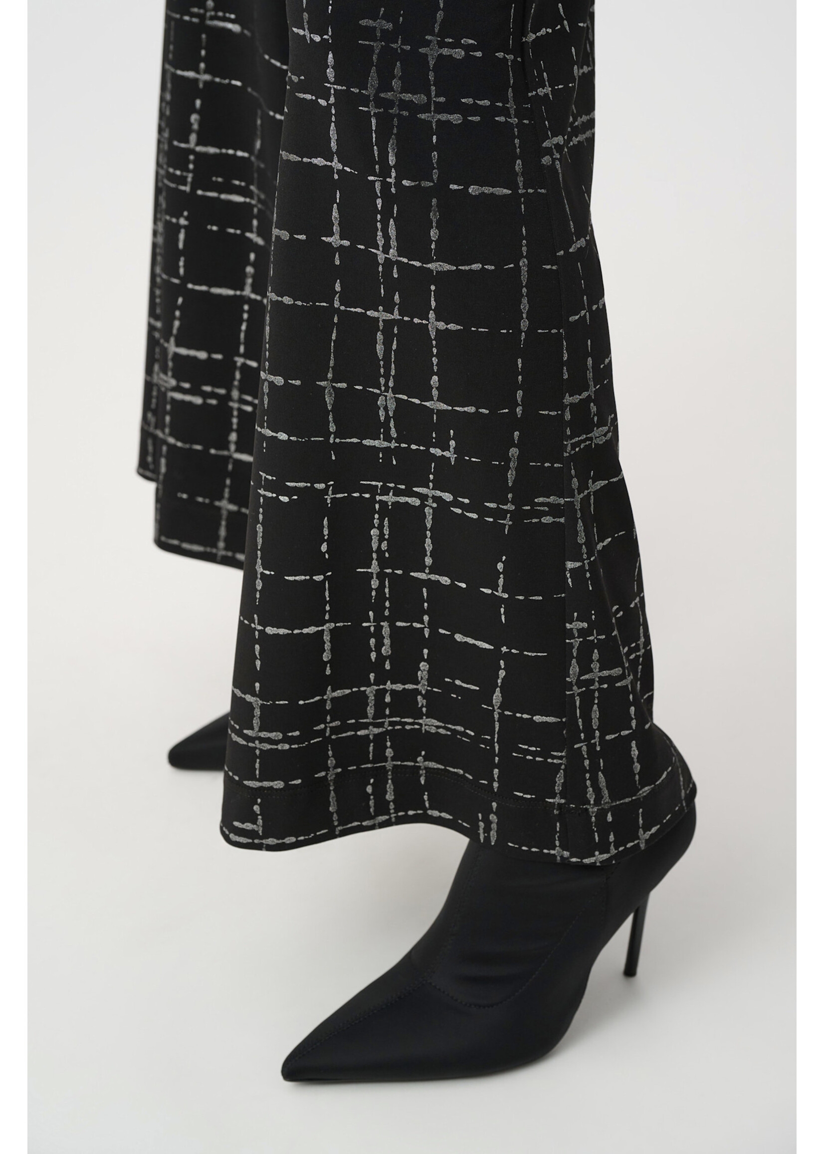 Joseph Ribkoff Joseph Ribkoff Plaid Wide Leg Pants