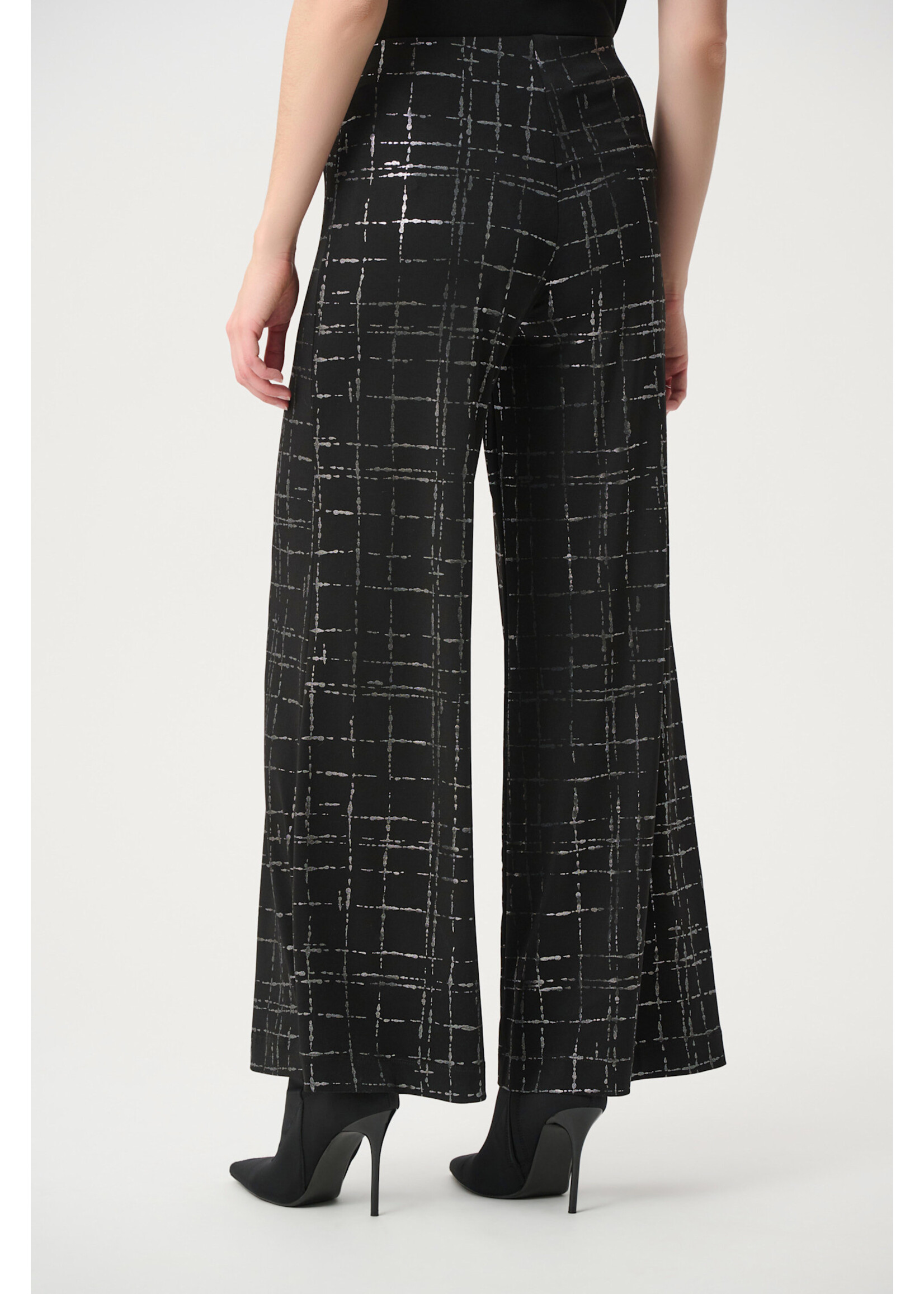 Joseph Ribkoff Joseph Ribkoff Plaid Wide Leg Pants