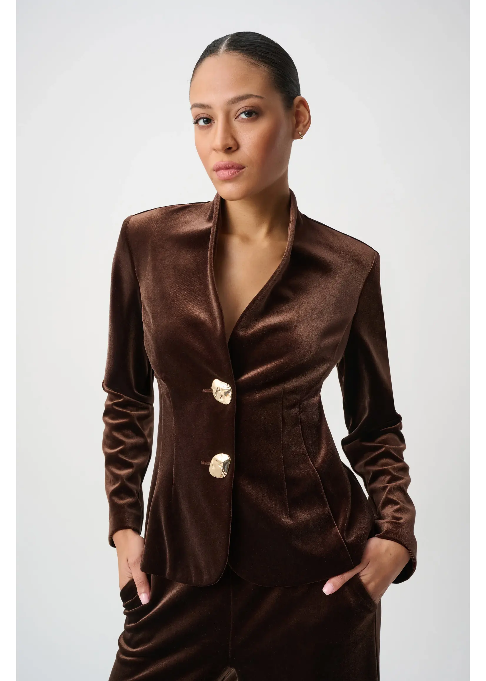 Joseph Ribkoff Joseph Ribkoff Velvet Fitted Blazer