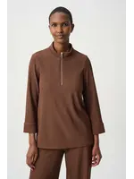 Joseph Ribkoff Joseph Ribkoff Rib Knit Half Zip Top