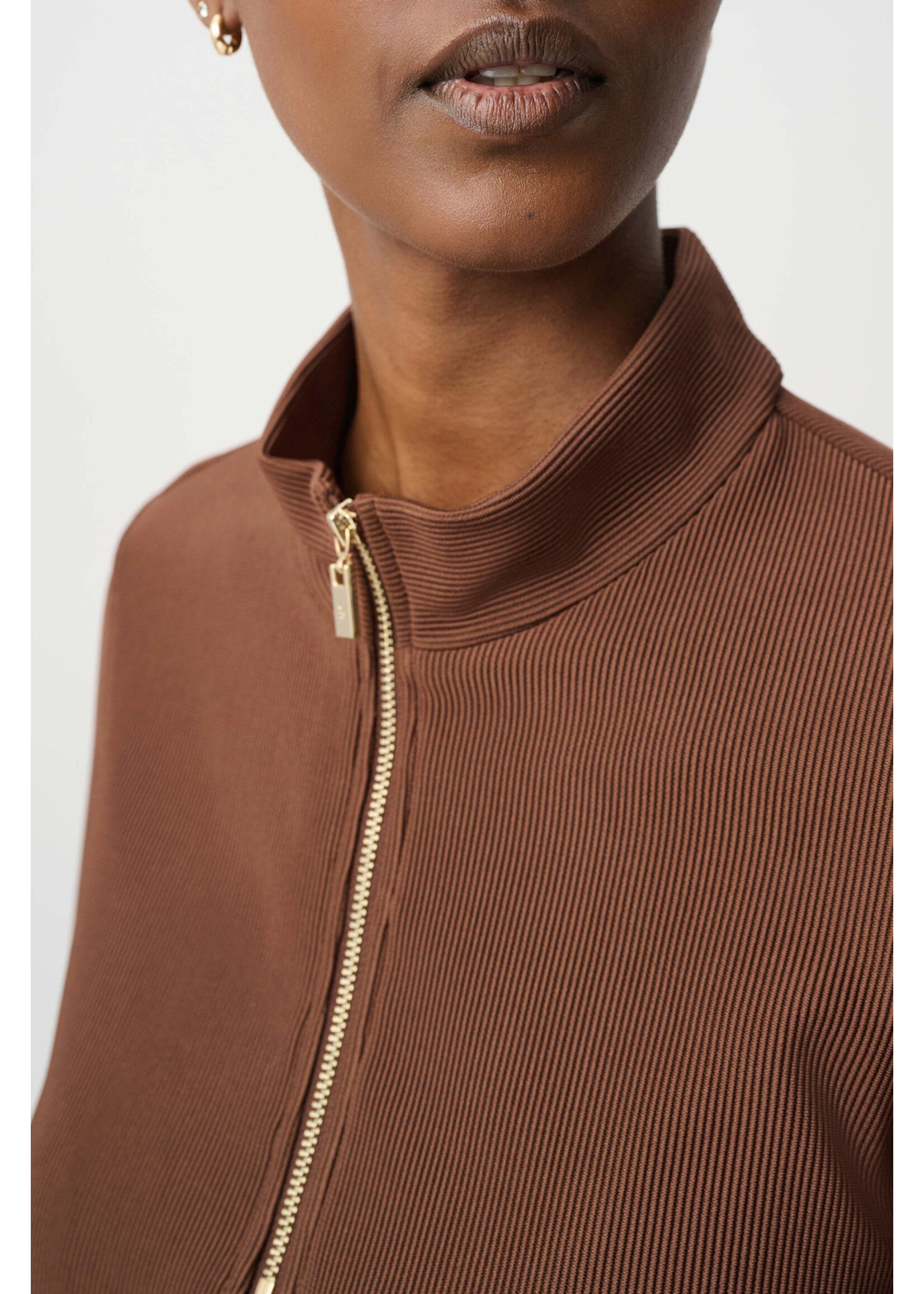 Joseph Ribkoff Joseph Ribkoff Rib Knit Half Zip Top