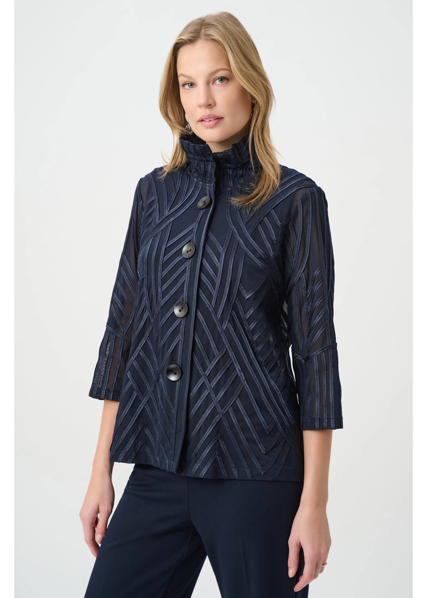 Joseph Ribkoff Joseph Ribkoff Tone-on-Tone Soutache Jacket
