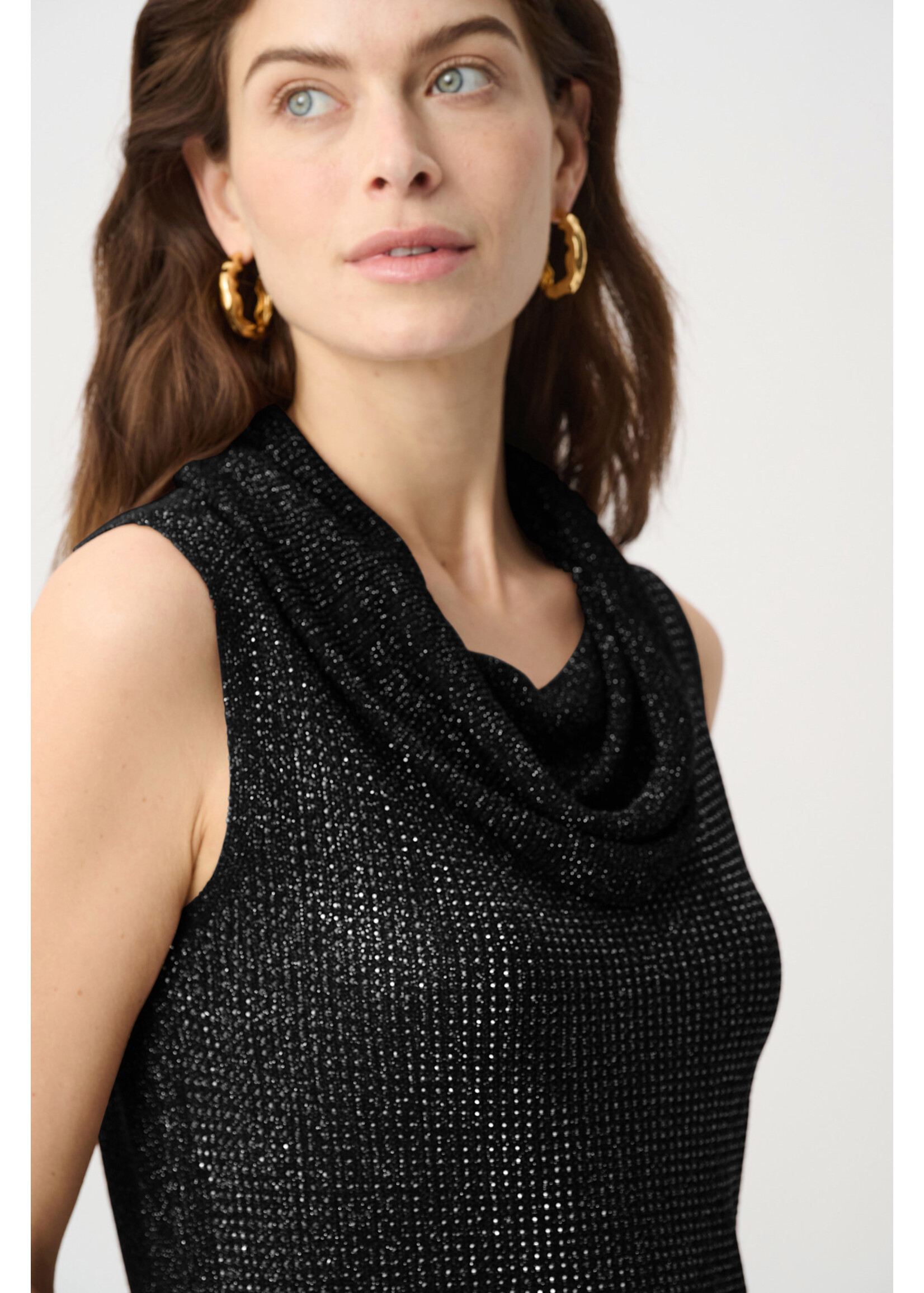 Joseph Ribkoff Joseph Ribkoff Rhinestone Cowl Neck Top