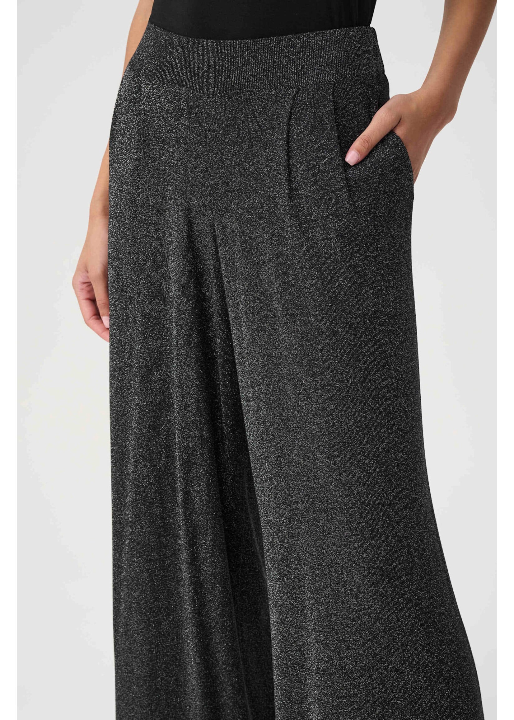 Joseph Ribkoff Joseph Ribkoff Lurex Sweater Wide Leg Pants