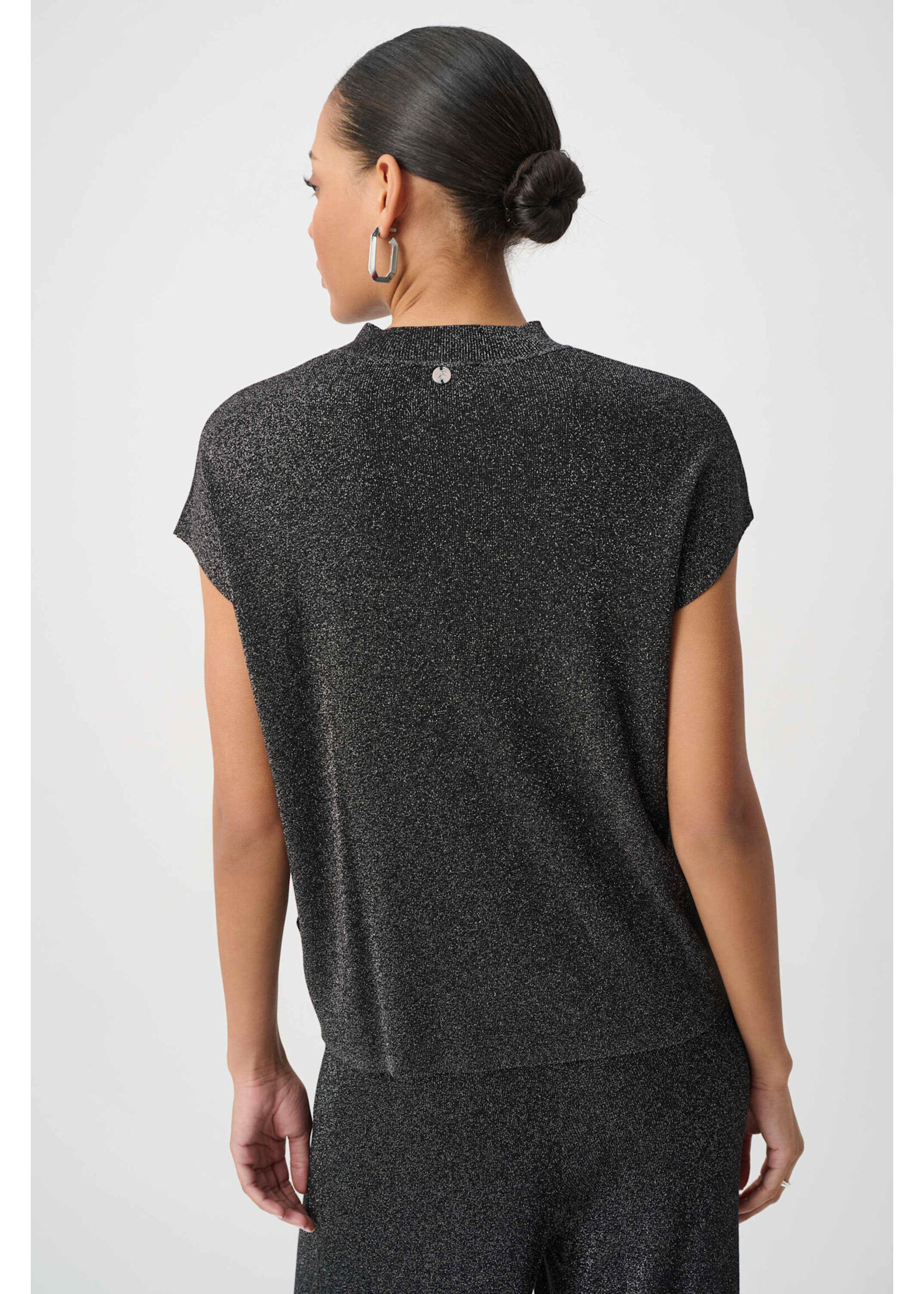 Joseph Ribkoff Joseph Ribkoff Mock Neck Lurex Sweater Top