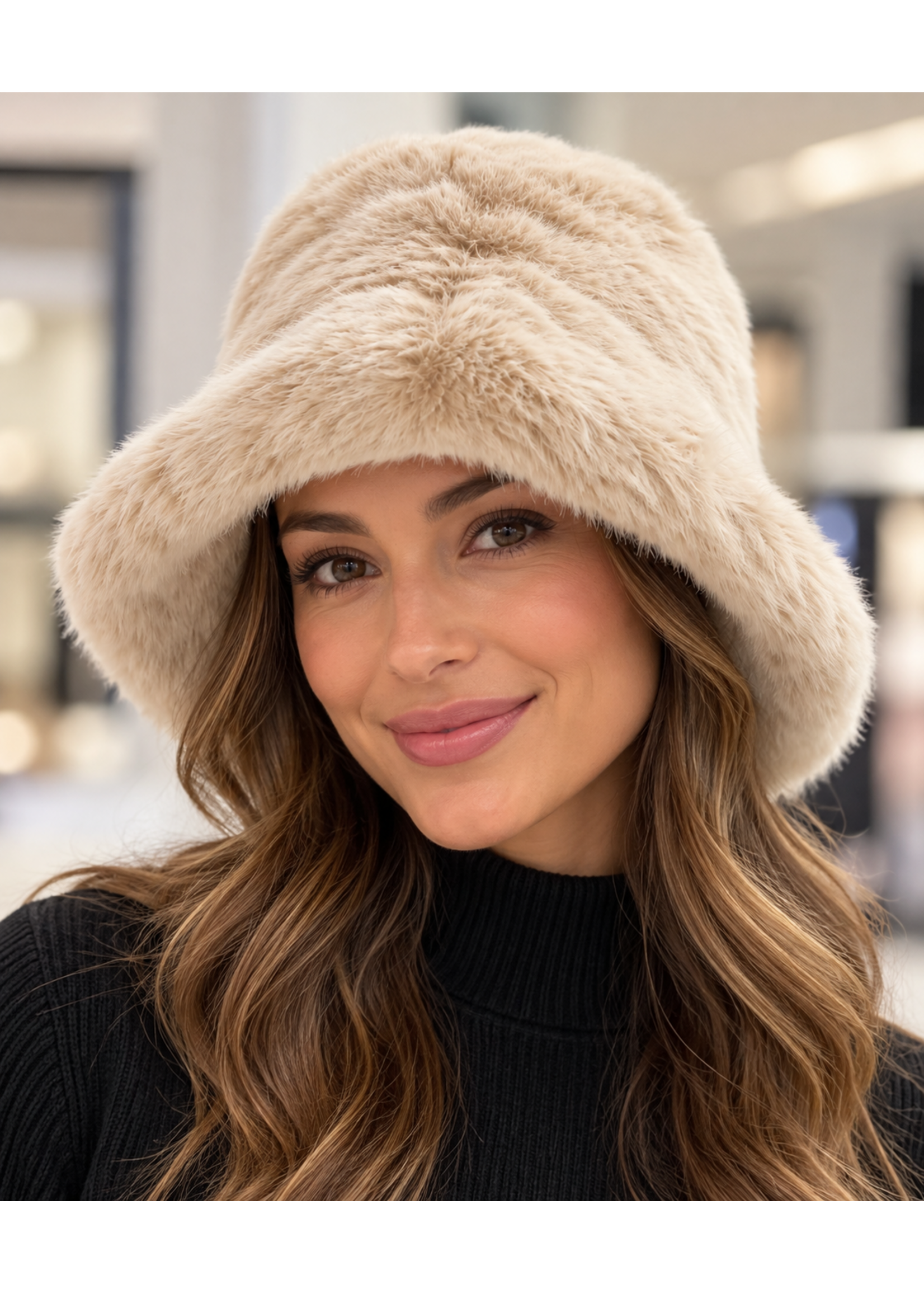 Tom & Eva Tom & Eva Faux Fur Bucket Hat