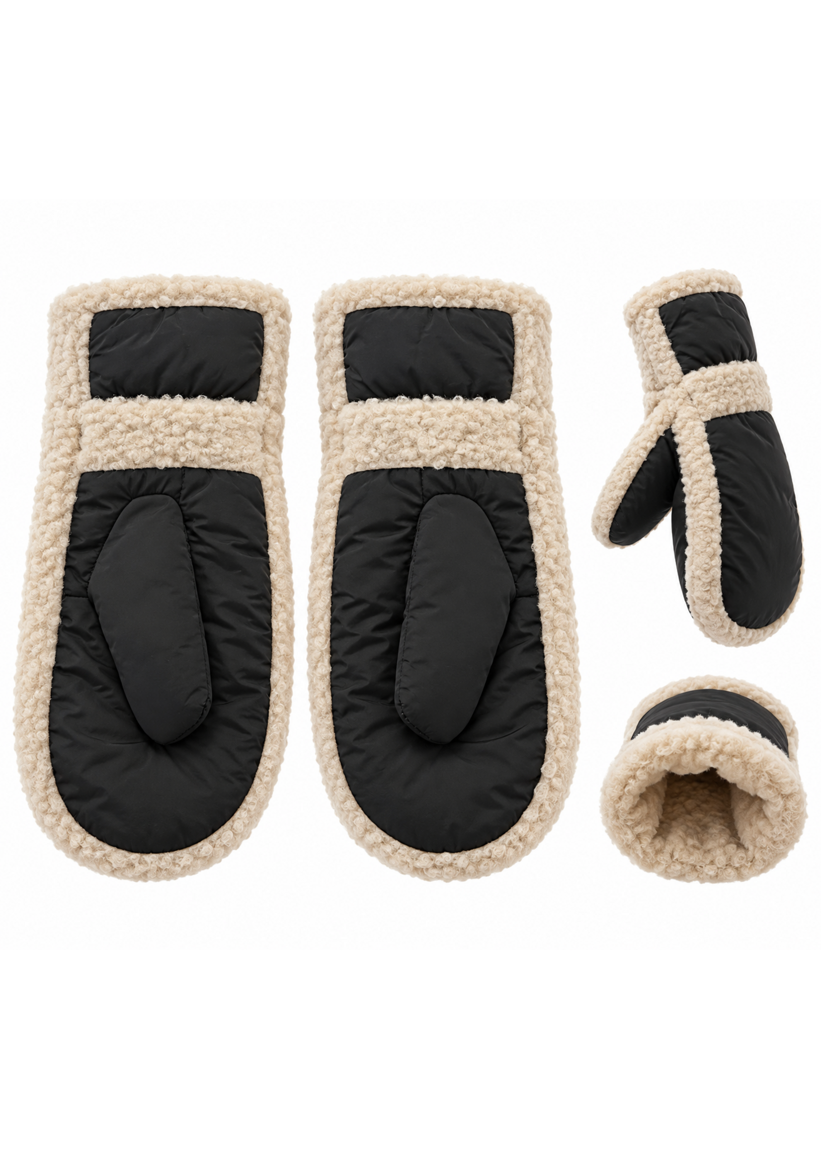 Tom & Eva Tom & Eva Trim Puffer Mittens