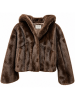 Furelle Furelle Faux Fur Hooded Jacket