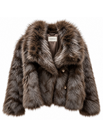 Furelle Furelle Faux Fur Shaggy Jacket