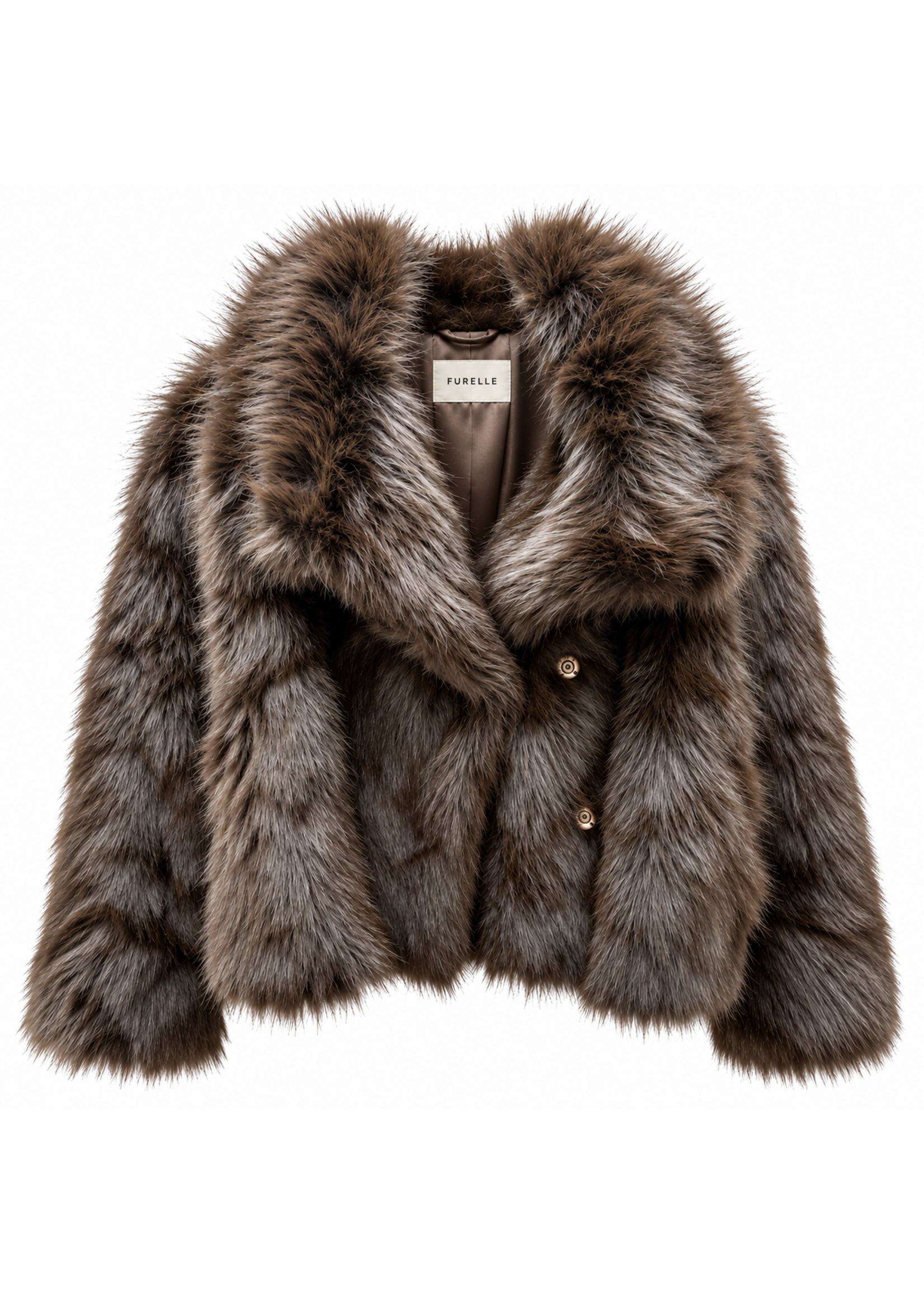 Furelle Furelle Faux Fur Shaggy Jacket