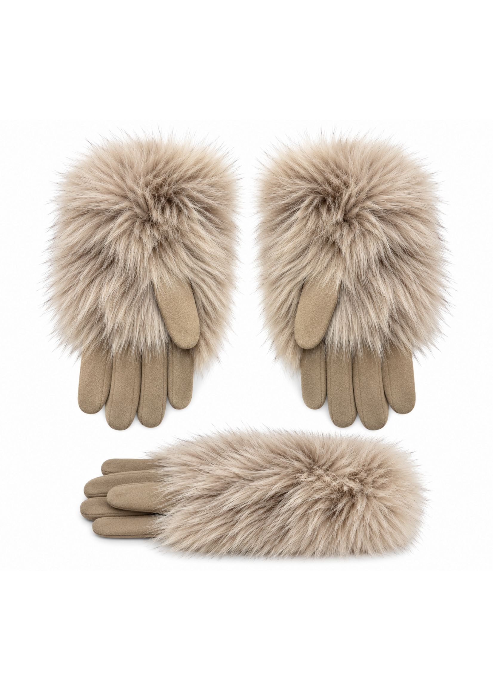 Tom & Eva Tom & Eva Faux Fur Cuff Gloves