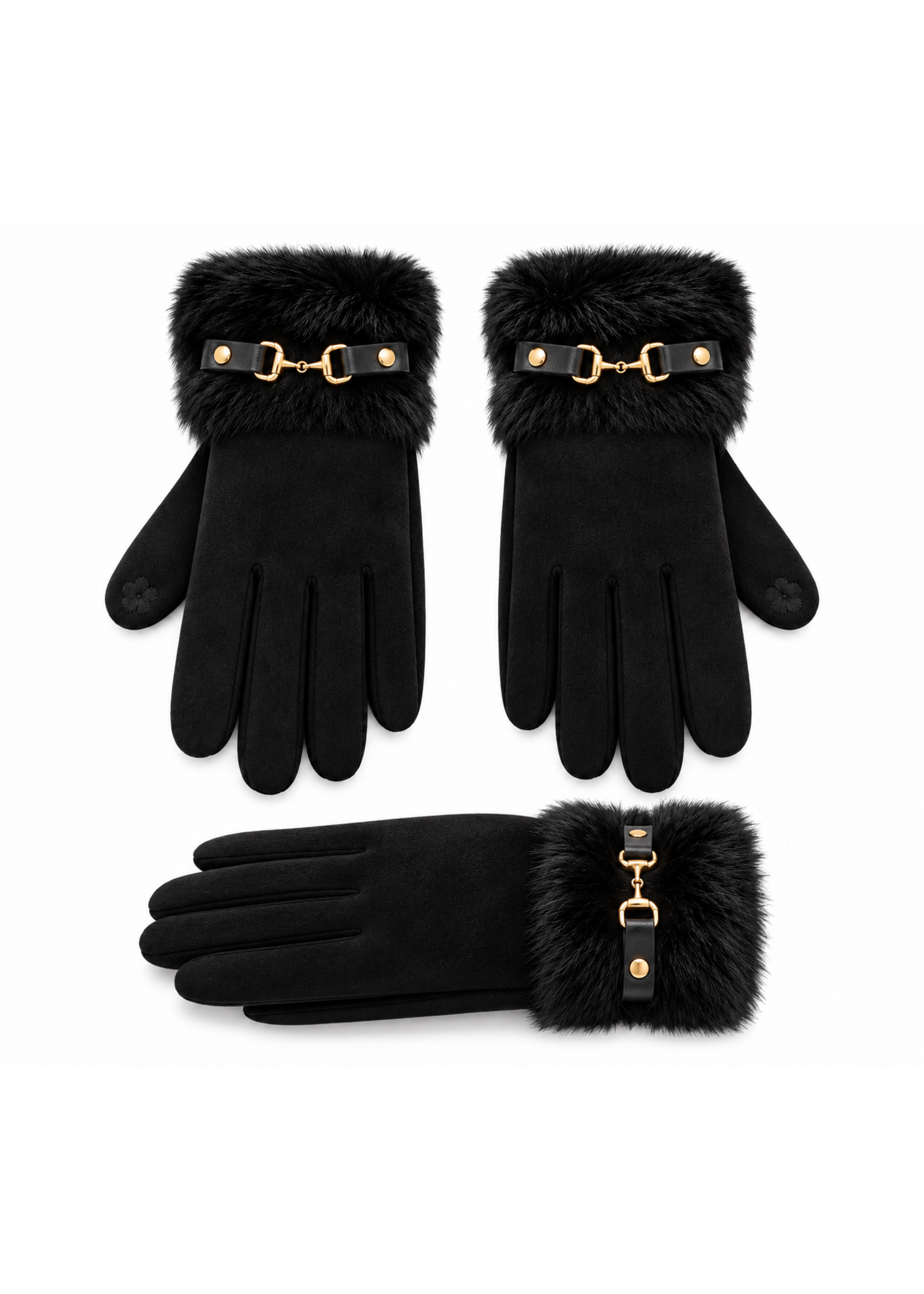 Tom & Eva Tom & Eva Slim Faux Fur Gloves