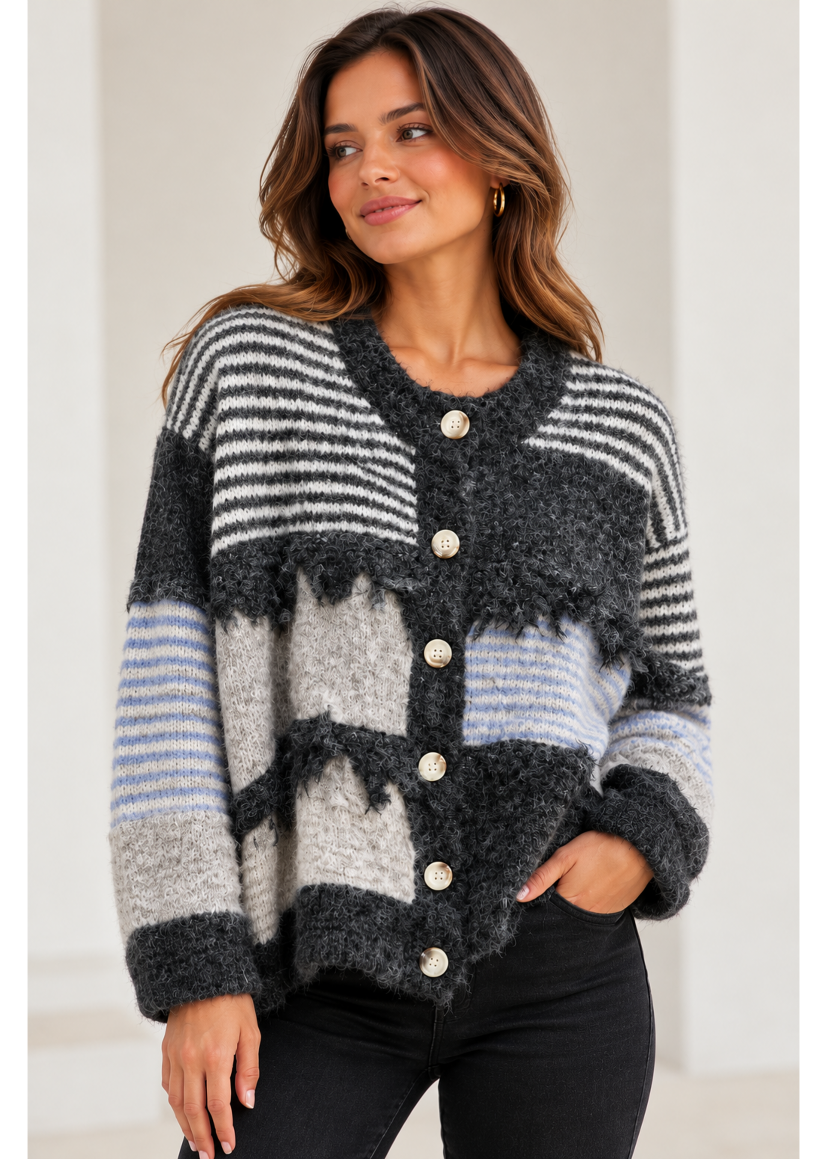Lavysh Lavysh Box Colours Cardigan O/S
