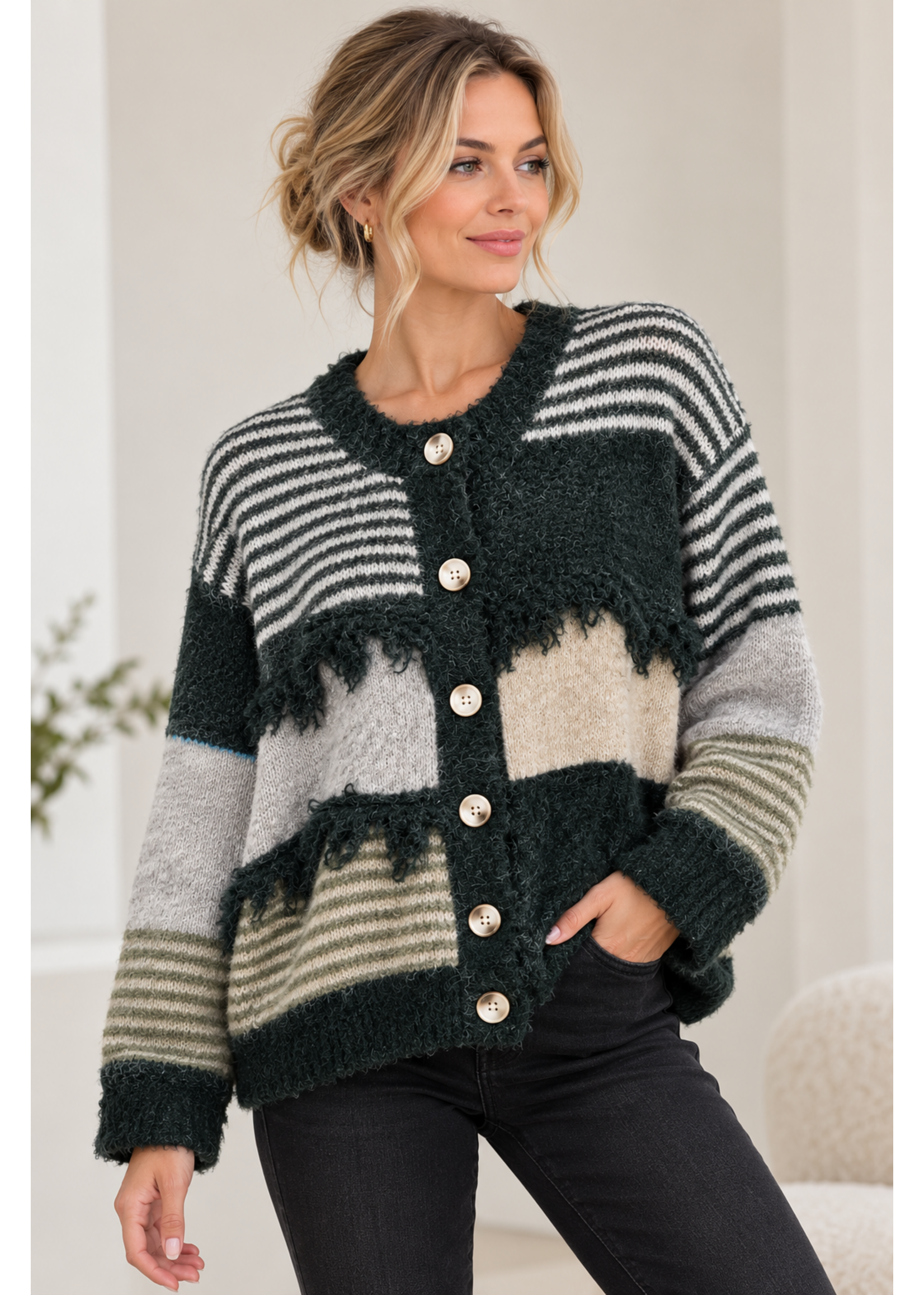 Lavysh Lavysh Box Colours Cardigan O/S