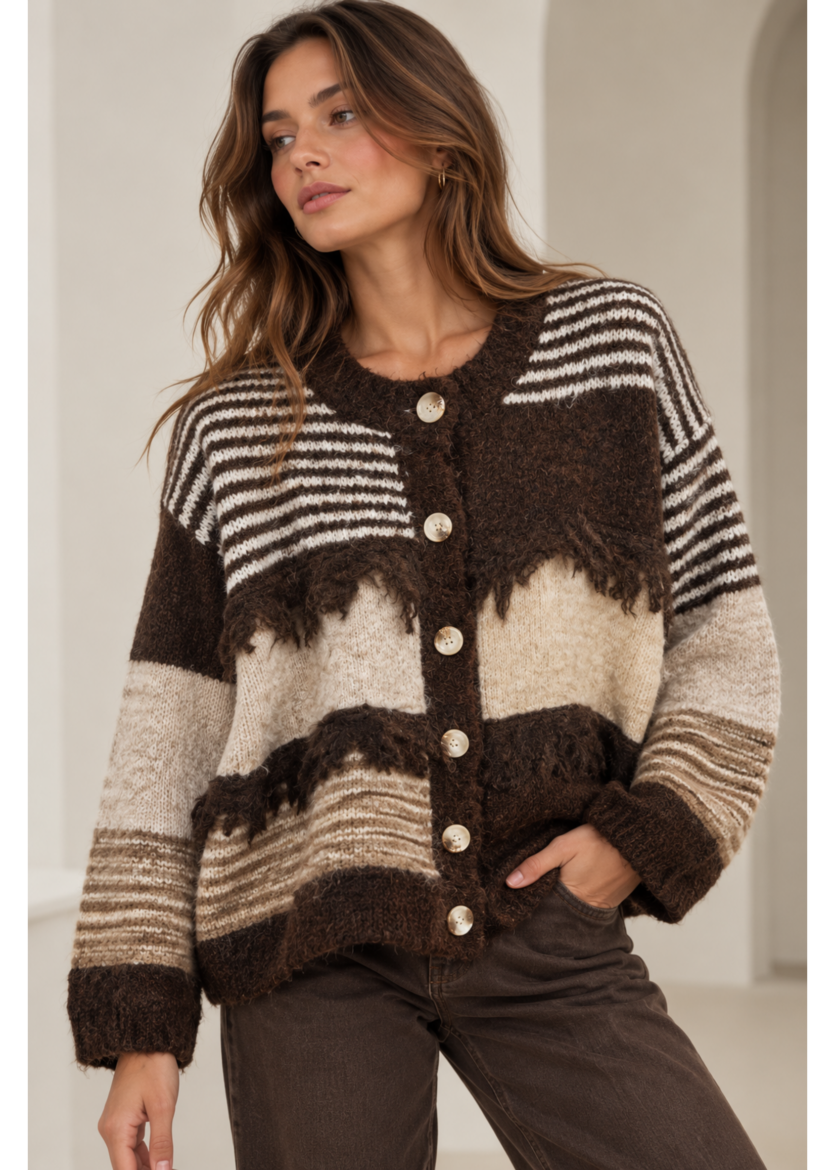 Lavysh Lavysh Box Colours Cardigan O/S