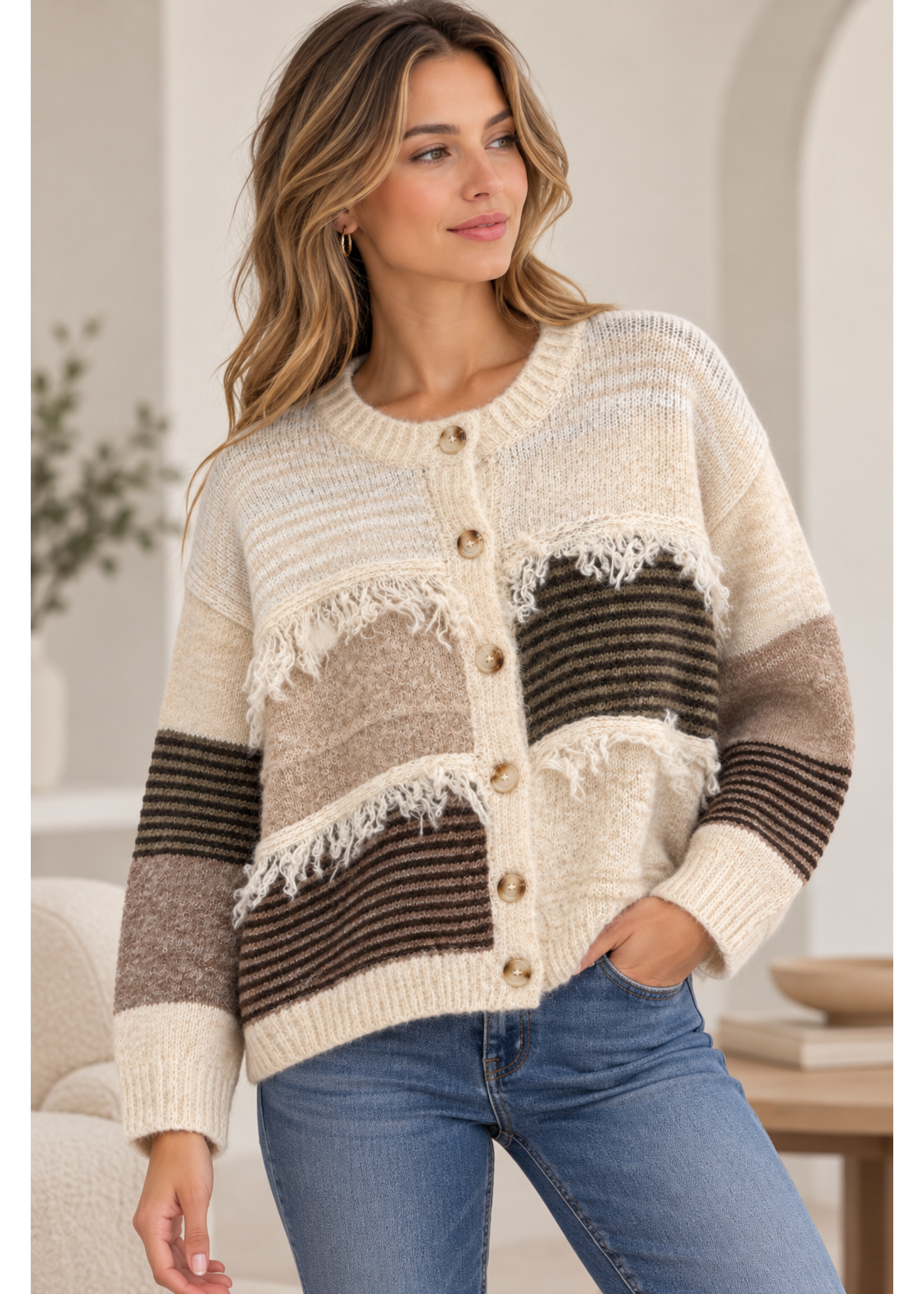 Lavysh Lavysh Box Colours Cardigan O/S