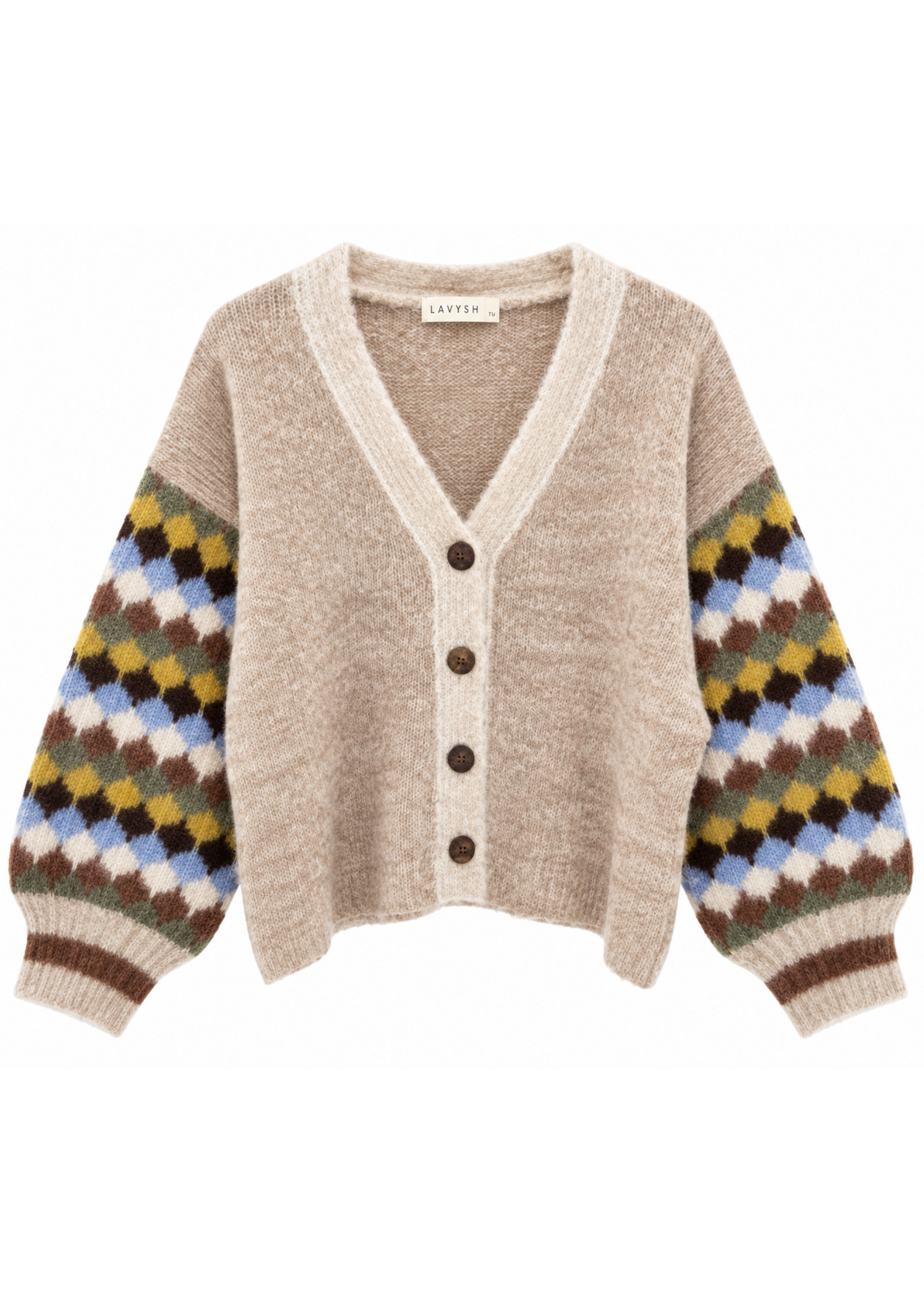 Lavysh Lavysh Striped Arm Cardigan O/S