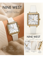 Nine West Ladies Watch Gold Tone Square