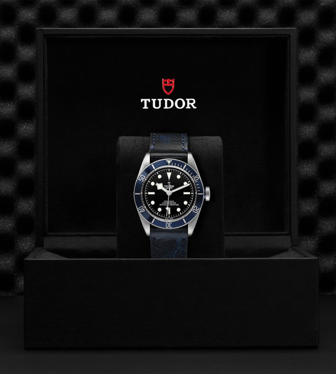Tudor TUDOR Black Bay  41 mm steel case, Aged leather strap