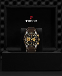 Tudor TUDOR Black Bay Chrono S&G  41 mm steel case, Brown leather strap
