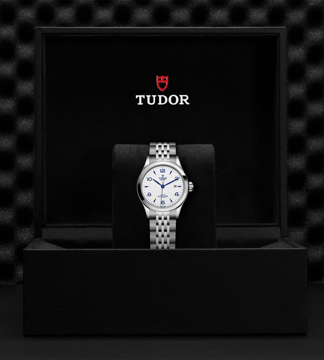 Tudor TUDOR 1926  28 mm steel case, Opaline and blue dial