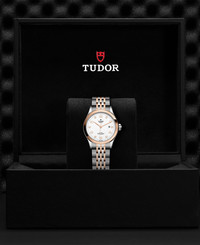 Tudor TUDOR 1926  28 mm steel case, White diamond-set dial
