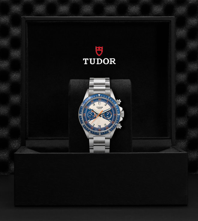 Tudor TUDOR Heritage Chrono Blue  Opaline and blue dial, Steel bracelet