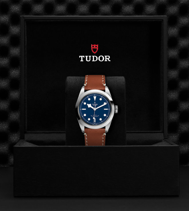Tudor TUDOR Black Bay 41  41 mm steel case, Brown leather strap