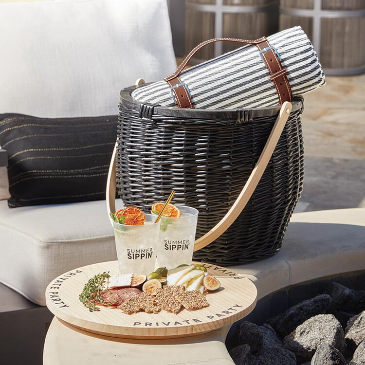 SIPS Picnic Basket Table Sunday Dinner Home Store