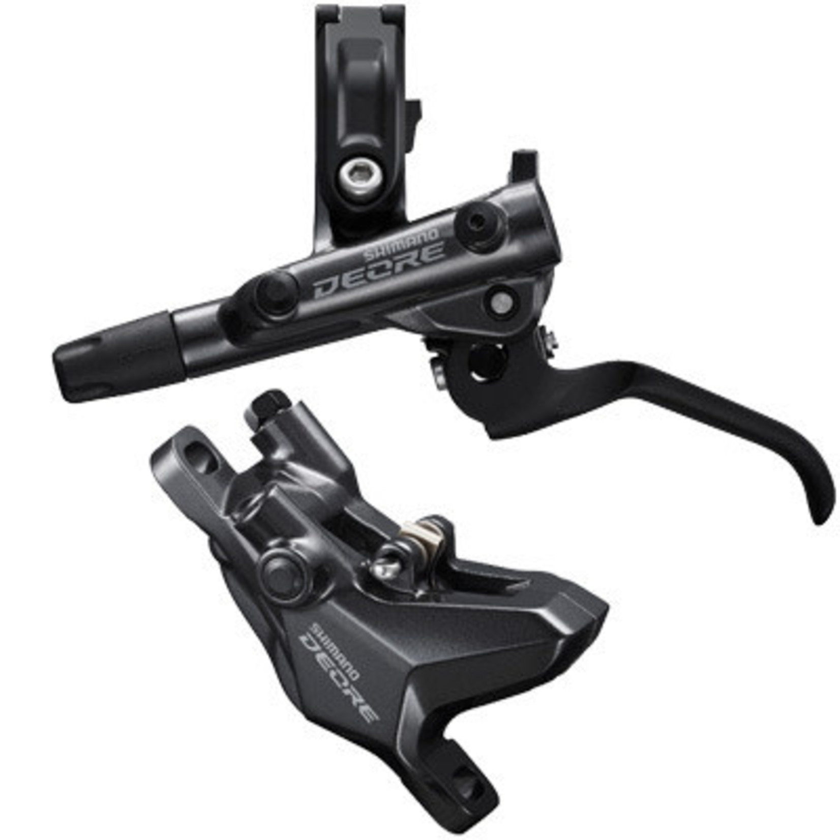 Shimano Deore BL-M6100/BR-M6100 Disc Brake and Lever - Front Hydraulic Resin Pads Gray
