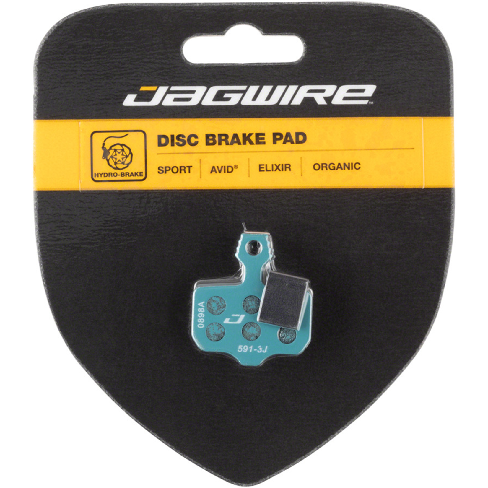Jagwire Jagwire Sport Organic Disc Brake Pads for SRAM Level TL, T, DB5, DB3, DB1, Avid, Elixir R, CR, CR Mag, 1, 3, 5, 7, 9, X0, XX, World Cup
