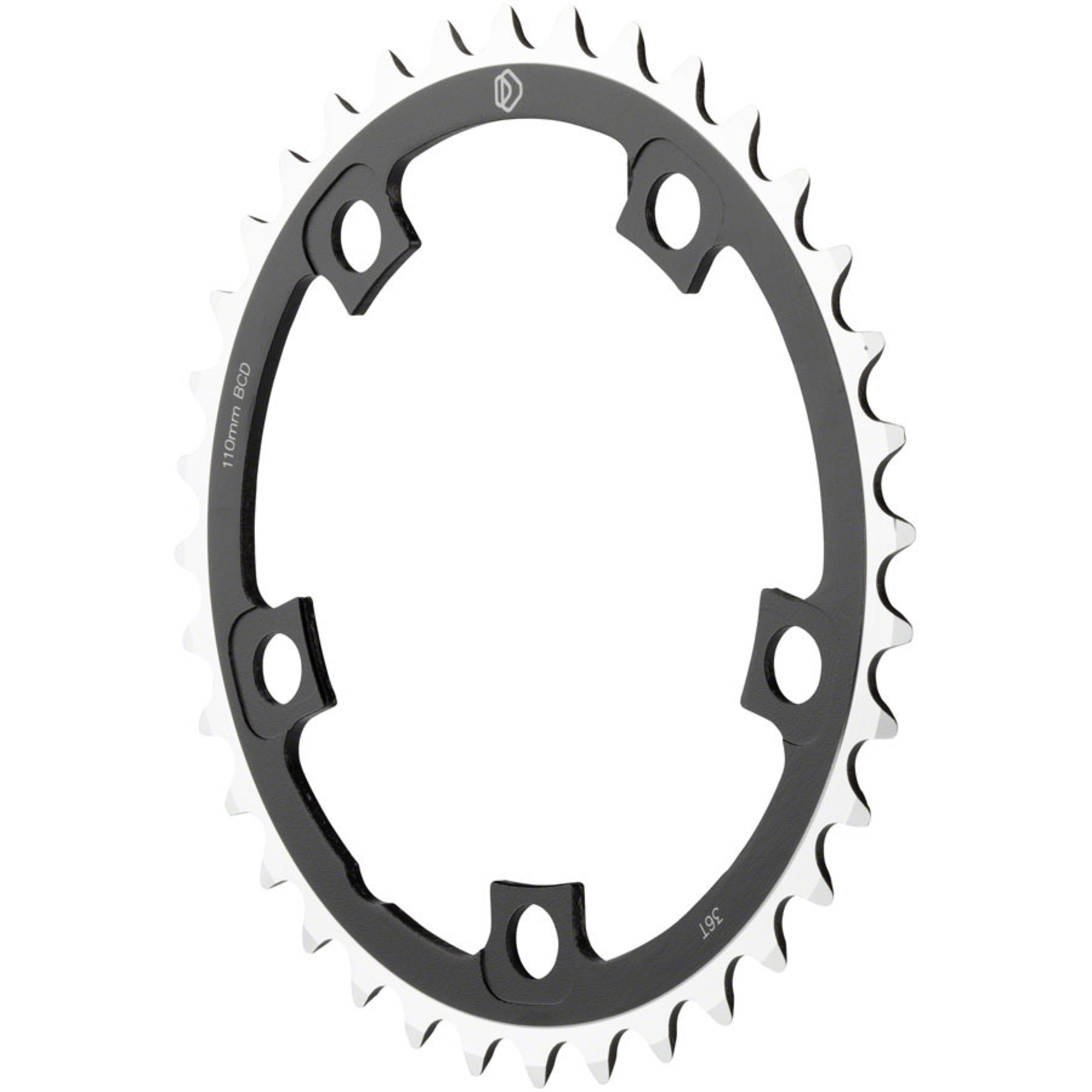 Dimension Dimension Multi Speed 36t x 110mm Middle Chainring Black